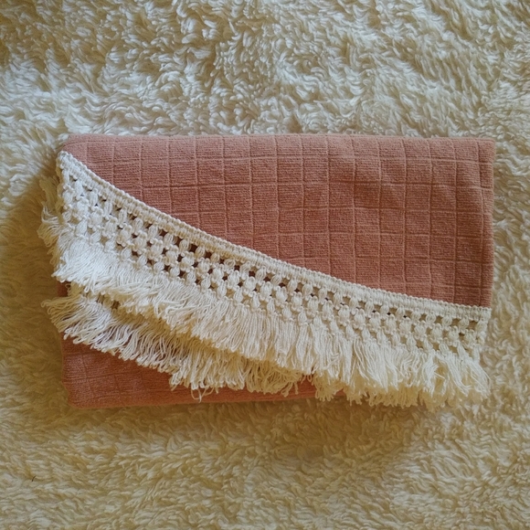 Vtg pink terry tablecloth - Picture 1 of 6